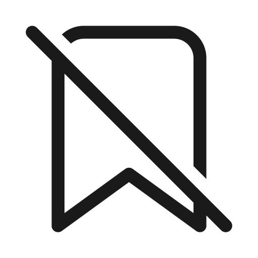 Bookmark off 20 regular icon, solid style, from Fluent UI System Icons