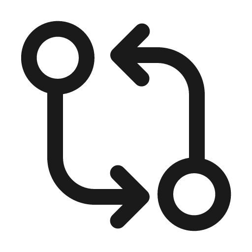 Branch compare 24 regular icon, solid style, from Fluent UI System Icons