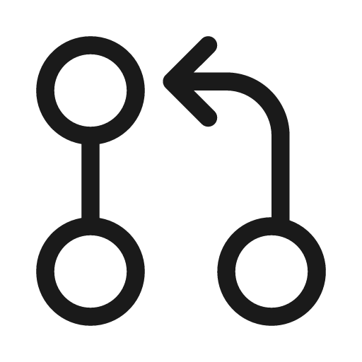 Branch request 20 regular icon, solid style, from Fluent UI System Icons