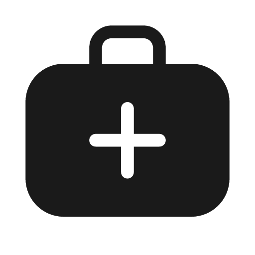 Briefcase medical 20 filled icon, filled style, from Fluent UI System Icons
