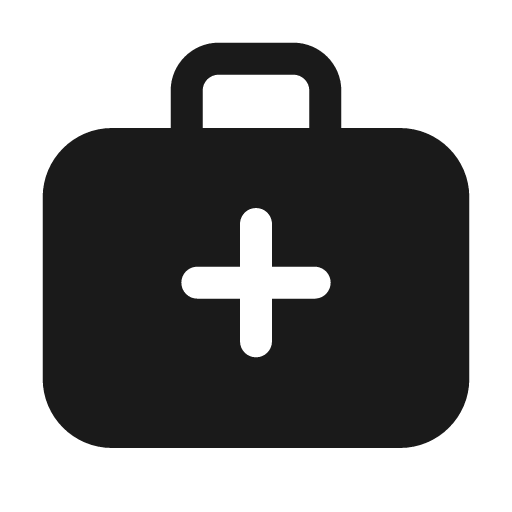 Briefcase medical 24 filled icon, filled style, from Fluent UI System Icons