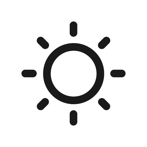 Brightness low 48 regular icon, solid style, from Fluent UI System Icons