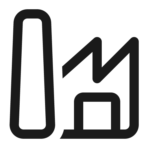 Building factory 16 regular icon, solid style, from Fluent UI System Icons