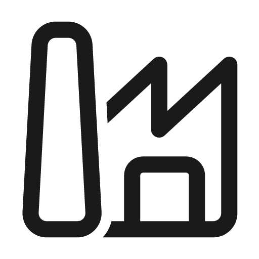 Building factory 24 regular icon, solid style, from Fluent UI System Icons