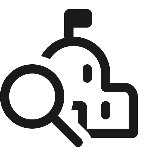 Building government search 16 regular icon, solid style, from Fluent UI System Icons