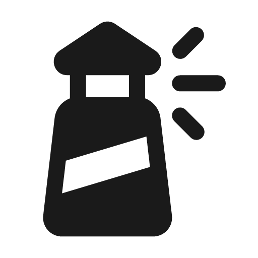 Building lighthouse 24 filled icon, filled style, from Fluent UI System Icons