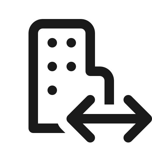 Building swap 16 regular icon, solid style, from Fluent UI System Icons