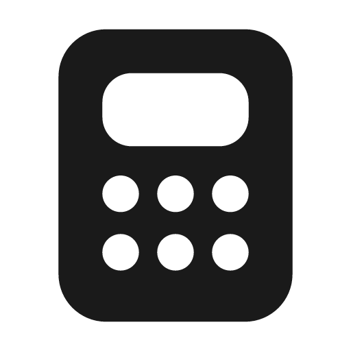 Calculator 24 filled icon, filled style, from Fluent UI System Icons