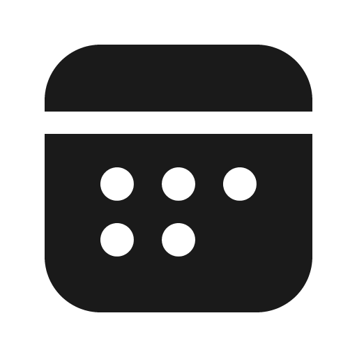 Calendar 16 filled icon, filled style, from Fluent UI System Icons