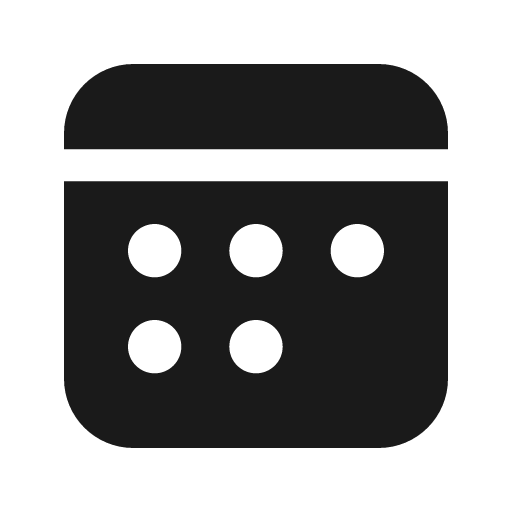 Calendar 24 filled icon, filled style, from Fluent UI System Icons