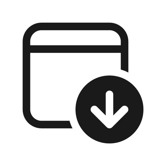 Calendar arrow down 20 regular icon, solid style, from Fluent UI System Icons