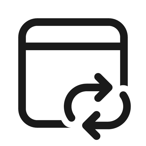 Calendar arrow repeat all 48 regular icon, solid style, from Fluent UI System Icons