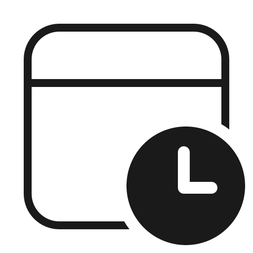 Calendar clock 32 light icon, light style, from Fluent UI System Icons