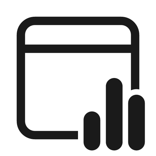 Calendar data bar 28 regular icon, solid style, from Fluent UI System Icons