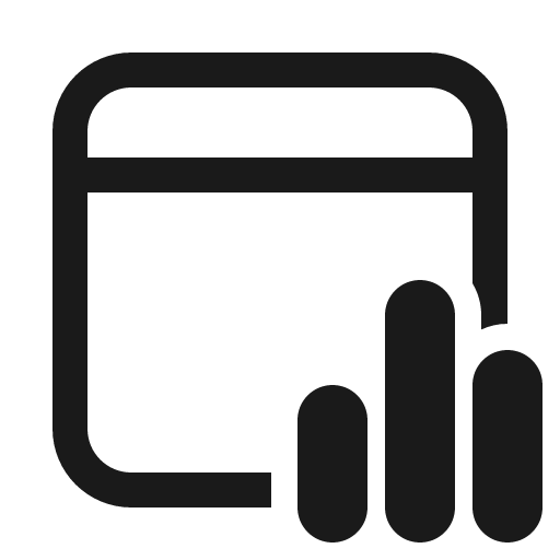 Calendar data bar 32 regular icon, solid style, from Fluent UI System Icons