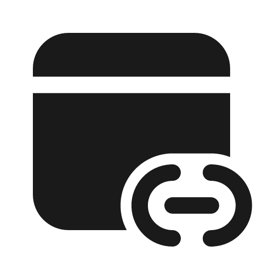 Calendar link 24 filled icon, filled style, from Fluent UI System Icons
