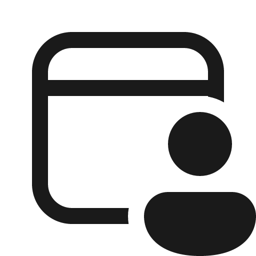 Calendar person 16 regular icon, solid style, from Fluent UI System Icons