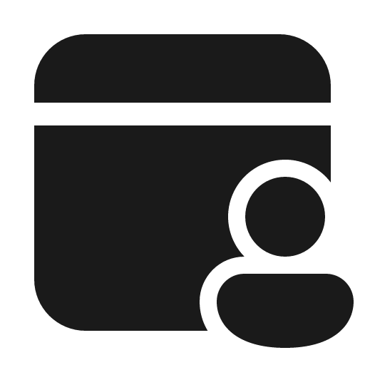 Calendar person 32 filled icon, filled style, from Fluent UI System Icons