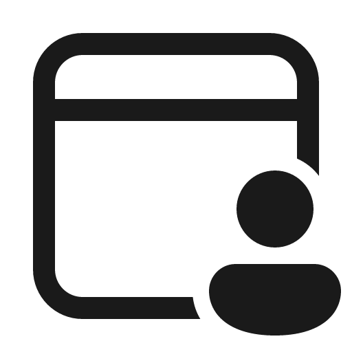 Calendar person 32 regular icon, solid style, from Fluent UI System Icons