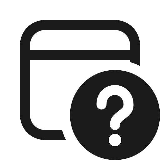 Calendar question mark 16 regular icon, solid style, from Fluent UI System Icons