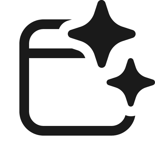 Calendar sparkle 16 regular icon, solid style, from Fluent UI System Icons