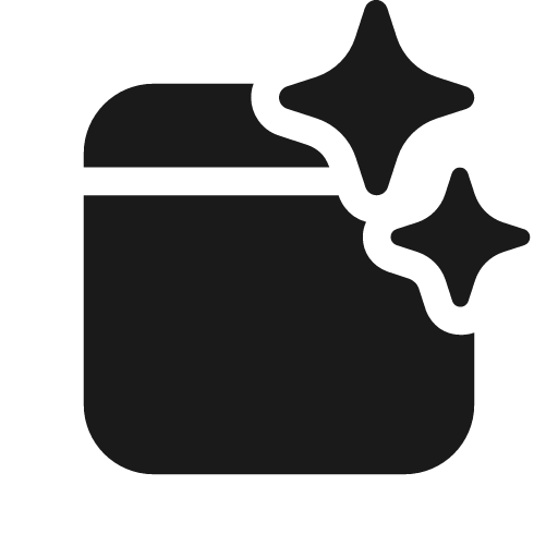 Calendar sparkle 20 filled icon, filled style, from Fluent UI System Icons