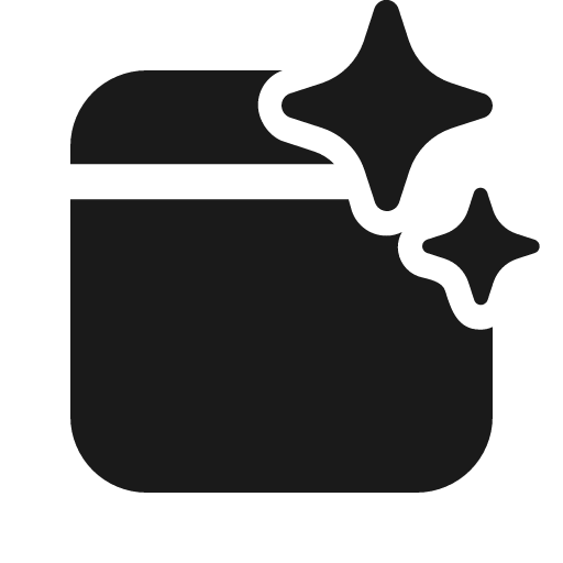 Calendar sparkle 24 filled icon, filled style, from Fluent UI System Icons