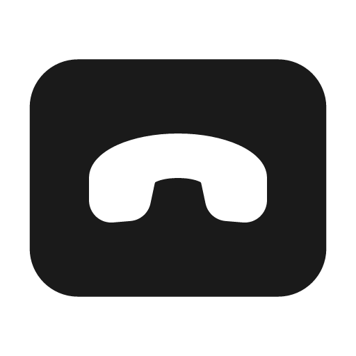 Call rectangle landscape 24 filled icon, filled style, from Fluent UI System Icons