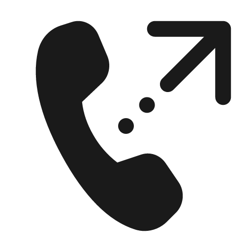 Call transfer 24 filled icon, filled style, from Fluent UI System Icons