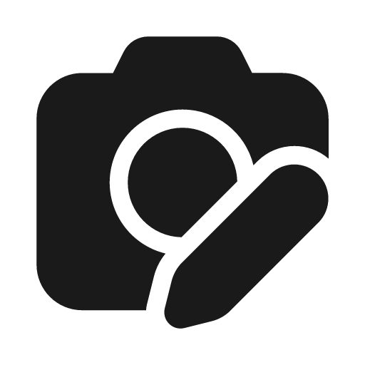 Camera edit 20 filled icon, filled style, from Fluent UI System Icons