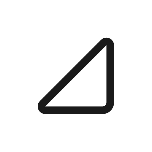 Caret down right 20 regular icon, solid style, from Fluent UI System Icons
