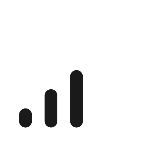 Cellular data 3 24 filled icon, filled style, from Fluent UI System Icons