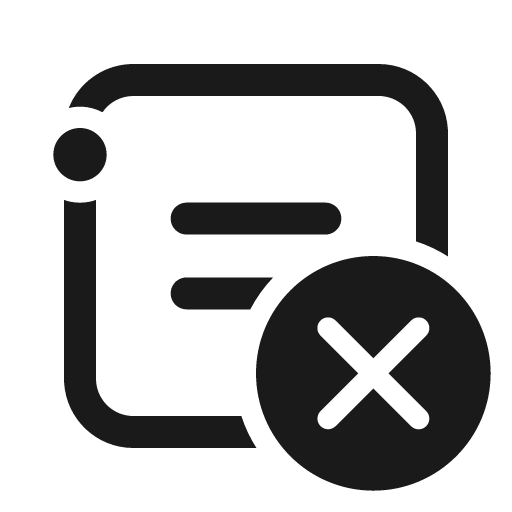 Channel dismiss 24 regular icon, solid style, from Fluent UI System Icons