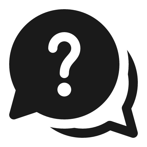Chat bubbles question 16 filled icon, filled style, from Fluent UI System Icons