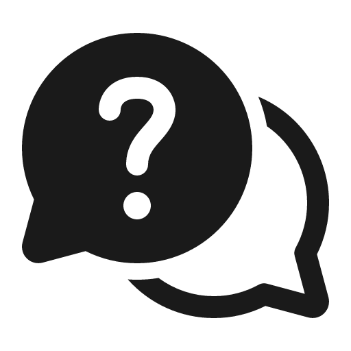 Chat bubbles question 32 filled icon, filled style, from Fluent UI System Icons