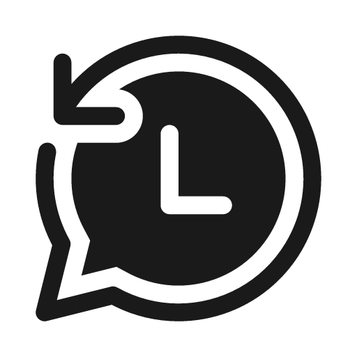 Chat history 20 filled icon, filled style, from Fluent UI System Icons