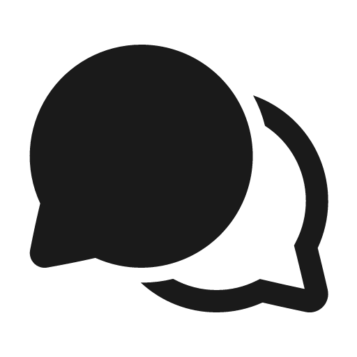 Chat multiple 24 filled icon, filled style, from Fluent UI System Icons