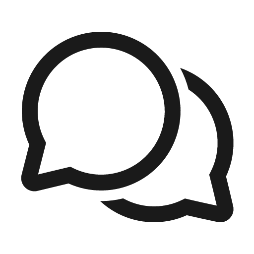 Chat multiple 24 regular icon, solid style, from Fluent UI System Icons