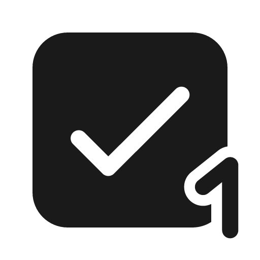 Checkbox 1 24 filled icon, filled style, from Fluent UI System Icons