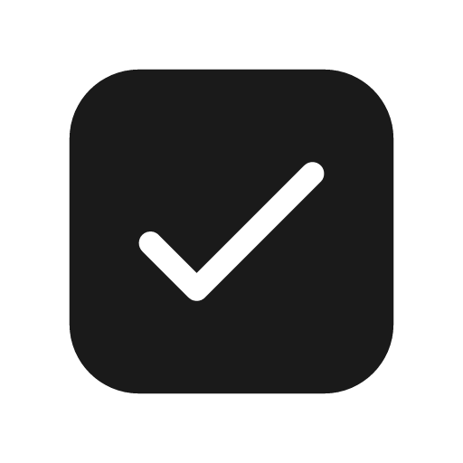 Checkbox checked 20 filled icon, filled style, from Fluent UI System Icons