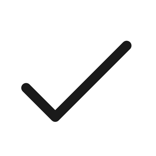 Checkmark 24 regular icon, solid style, from Fluent UI System Icons