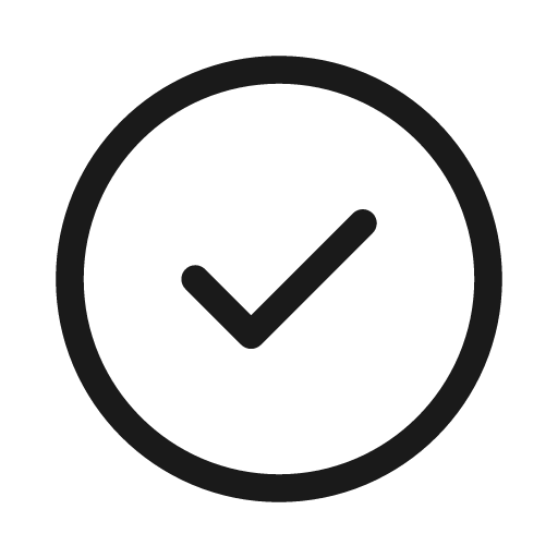 Checkmark circle 20 regular icon, solid style, from Fluent UI System Icons