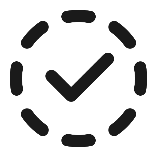 Checkmark circle hint 32 filled icon, filled style, from Fluent UI System Icons