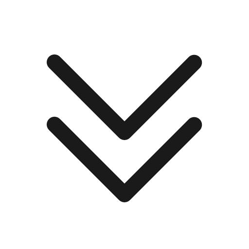 Chevron double down 16 regular icon, solid style, from Fluent UI System Icons