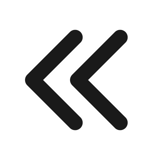 Chevron double left 16 filled icon, filled style, from Fluent UI System Icons