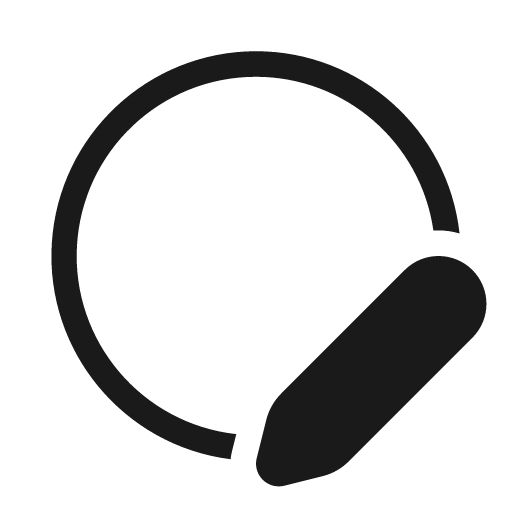 Circle edit 20 regular icon, solid style, from Fluent UI System Icons