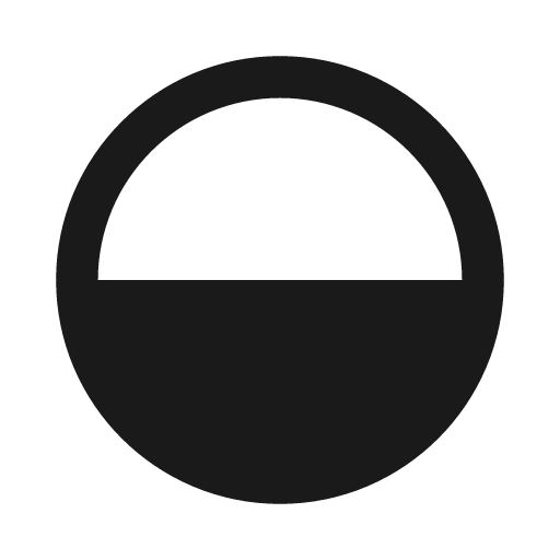 Circle half fill 20 filled icon, filled style, from Fluent UI System Icons