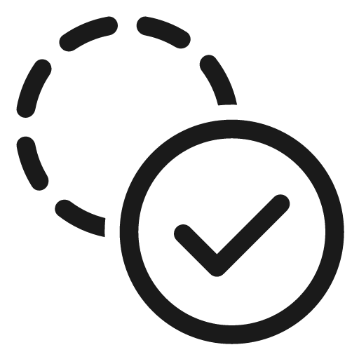 Circle multiple hint checkmark 48 regular icon, solid style, from Fluent UI System Icons