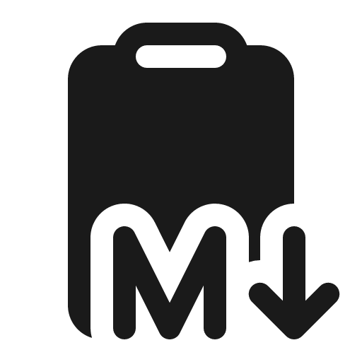 Clipboard markdown 16 filled icon, filled style, from Fluent UI System Icons