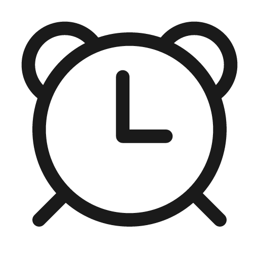 Clock alarm 48 regular icon, solid style, from Fluent UI System Icons